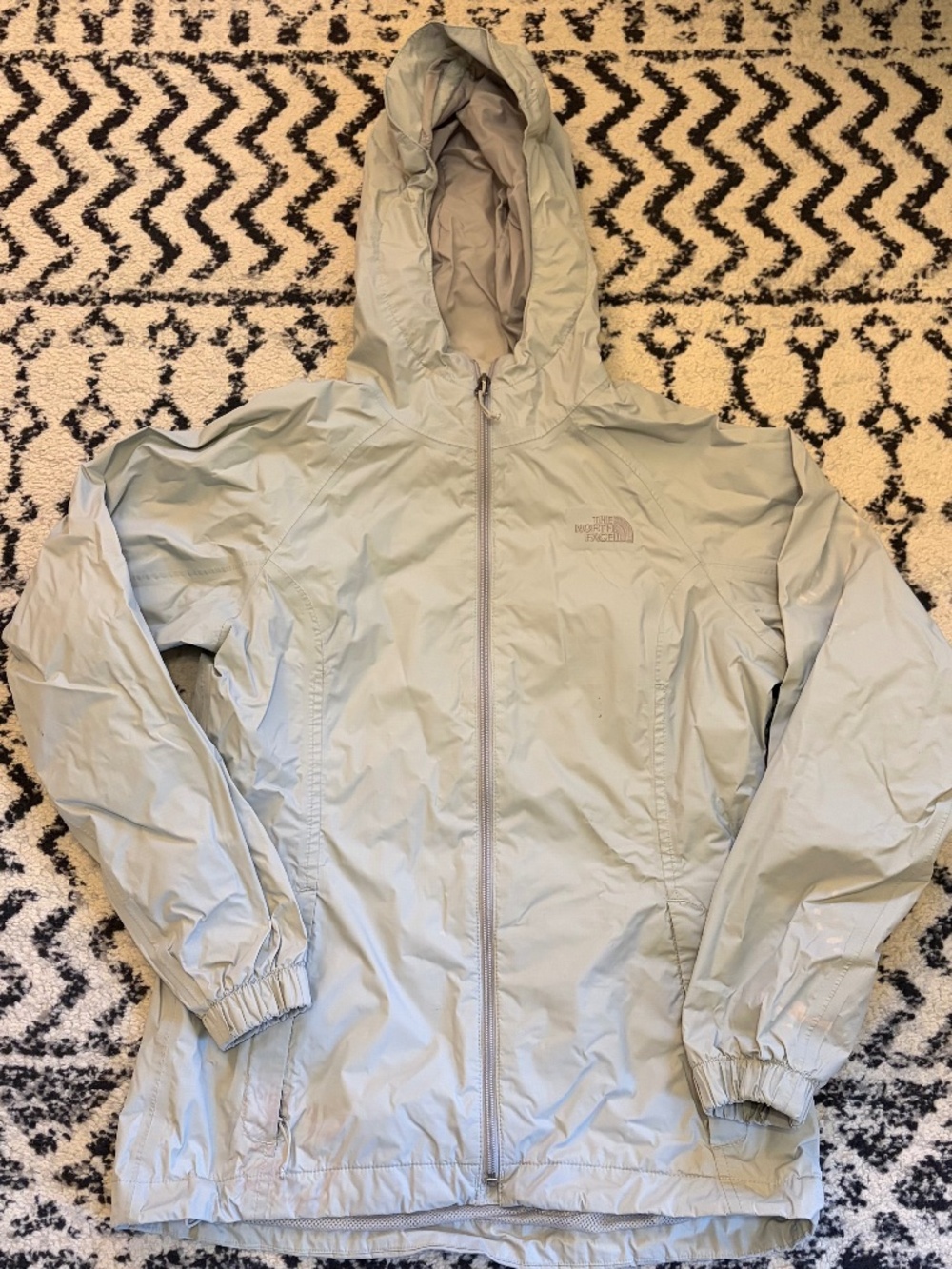 The North Face Women's S Dry Vent Shell Gray Jacket Hiking Outdoors Rain Wind